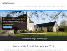 Tablet Screenshot of la-huberderie.com